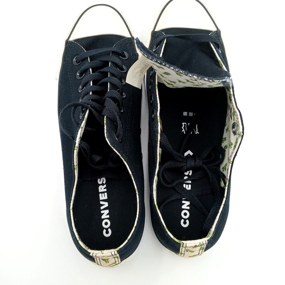 Converse Shoes Mens 8.5 Womens 10.5 Chuck Taylor All Star Low Top Sneakers Black